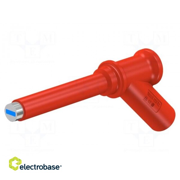 Probe tip | 2A | red | Tip diameter: 7mm | Socket size: 4mm
