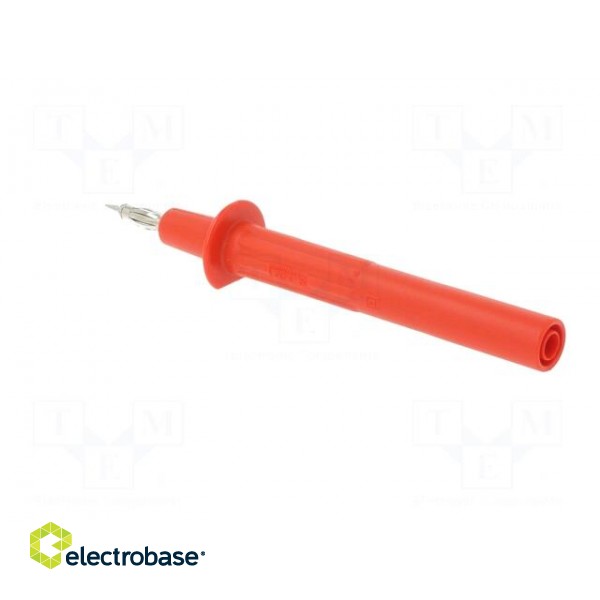 Test probe | 32A | red | Tip diameter: 4mm | Socket size: 4mm фото 4