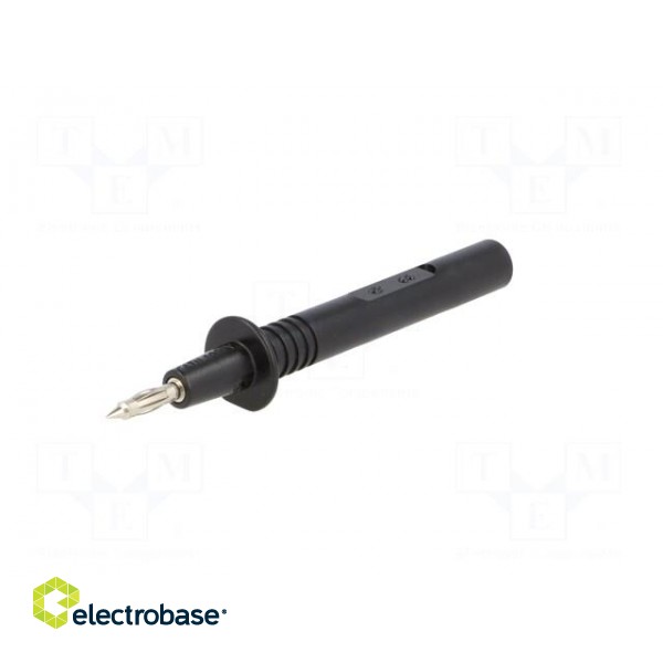 Test probe | 36A | black | Tip diameter: 4mm | Socket size: 4mm paveikslėlis 2