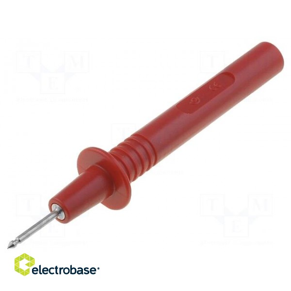 Test probe | 36A | red | Tip diameter: 2mm | Socket size: 4mm