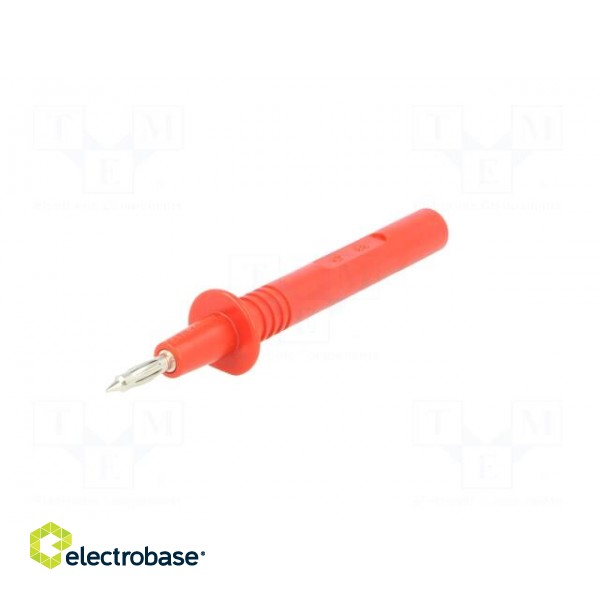 Test probe | 36A | red | Tip diameter: 4mm | Socket size: 4mm фото 2