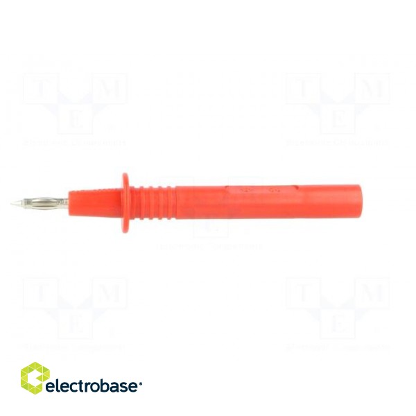 Test probe | 36A | red | Tip diameter: 4mm | Socket size: 4mm фото 3