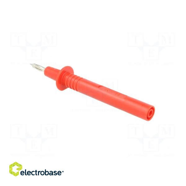 Test probe | 36A | red | Tip diameter: 4mm | Socket size: 4mm фото 4