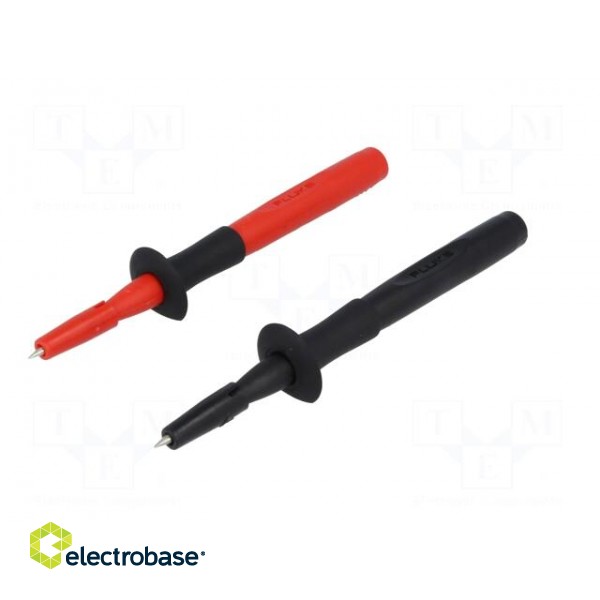 Test probe | 3A | 1kV | black | Socket size: 4mm | Kit: 2x test probe фото 2