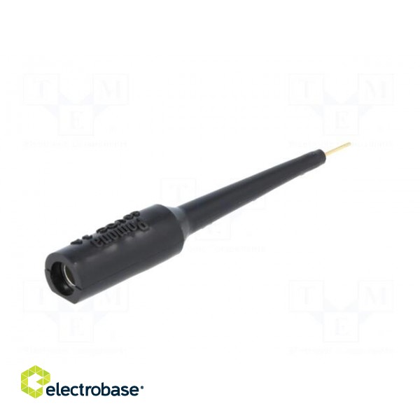 Test probe | 5A | black | Tip diameter: 0.76mm | Socket size: 4mm paveikslėlis 6