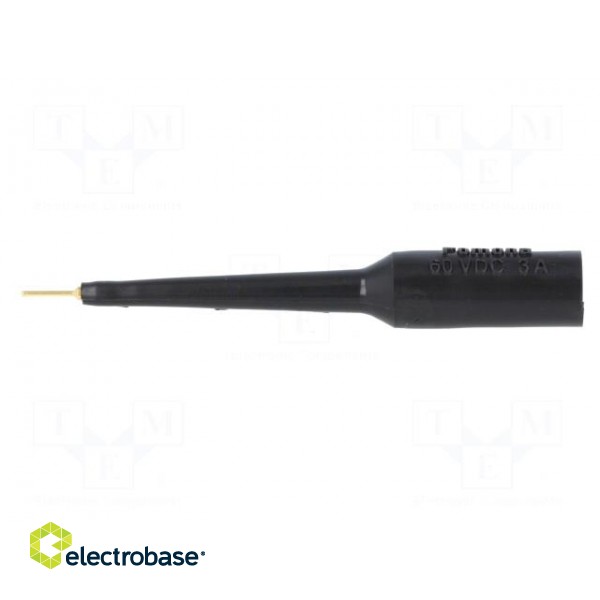 Test probe | 5A | black | Tip diameter: 0.76mm | Socket size: 4mm paveikslėlis 3