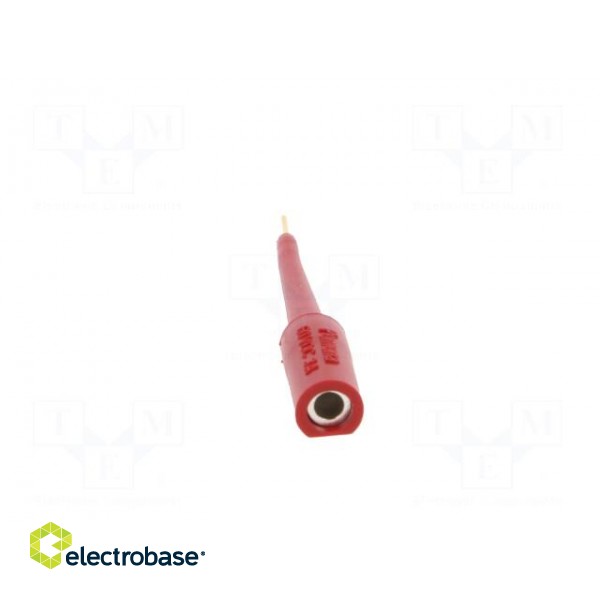 Probe tip | 3A | red | Socket size: 4mm | Plating: gold-plated | 70VDC фото 5