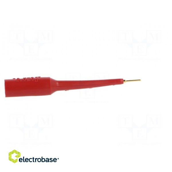 Probe tip | 3A | red | Socket size: 4mm | Plating: gold-plated | 70VDC image 7