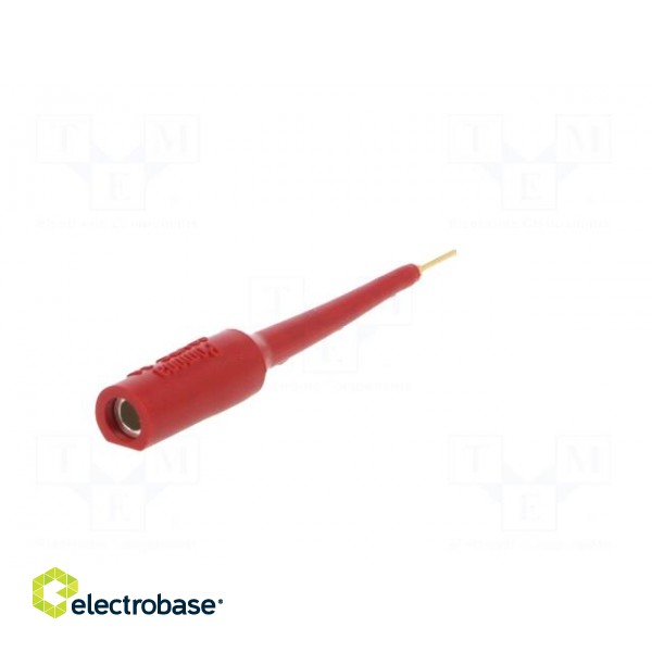 Probe tip | 3A | red | Socket size: 4mm | Plating: gold-plated | 70VDC image 6