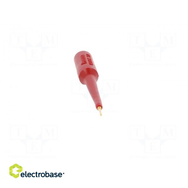 Probe tip | 3A | red | Socket size: 4mm | Plating: gold-plated | 70VDC фото 9