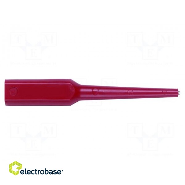 Probe tip | 3A | red | Tip diameter: 0.76mm | Socket size: 4mm | 70VDC