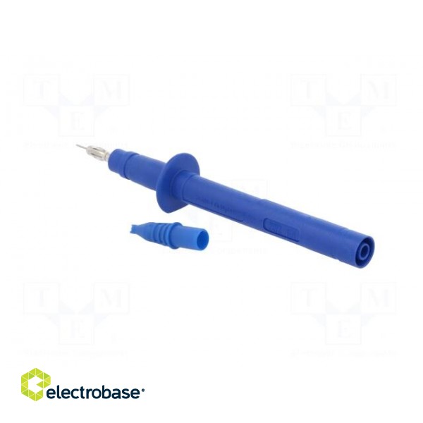 Test probe | 5A | blue | Socket size: 4mm | Plating: nickel plated image 4
