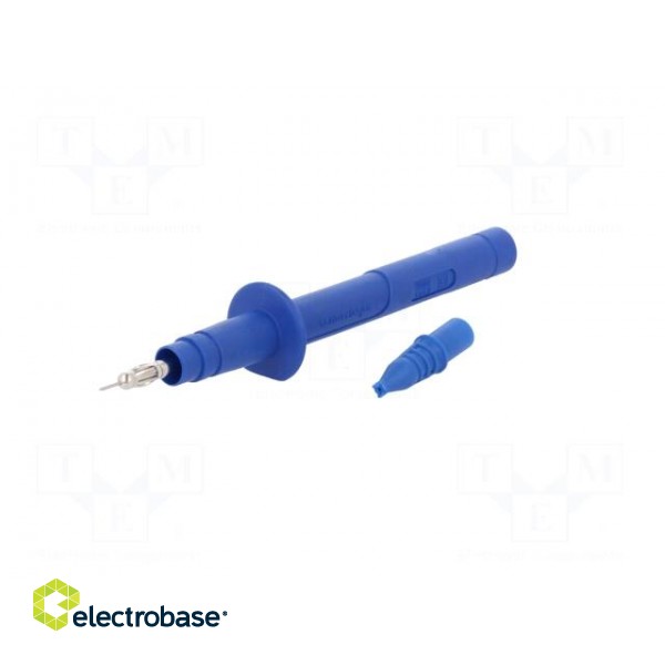 Test probe | 5A | blue | Socket size: 4mm | Plating: nickel plated image 2