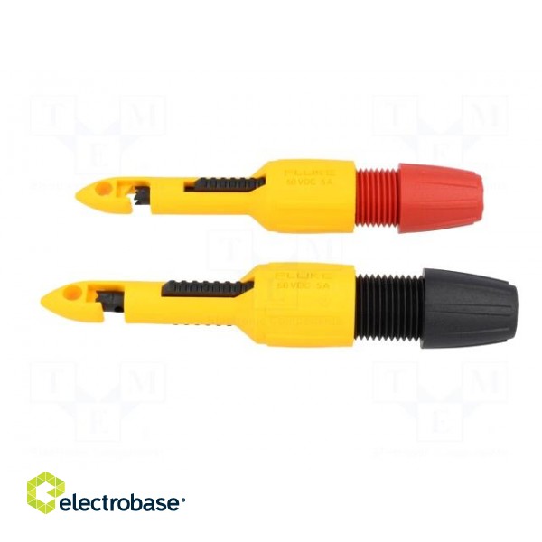 Test probe | red and black | Socket size: 4mm | 60VDC paveikslėlis 3