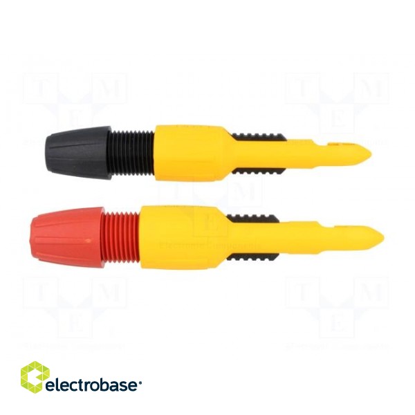 Test probe | red and black | Socket size: 4mm | 60VDC paveikslėlis 7