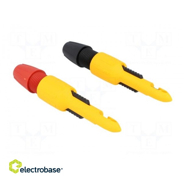 Test probe | red and black | Socket size: 4mm | 60VDC paveikslėlis 8