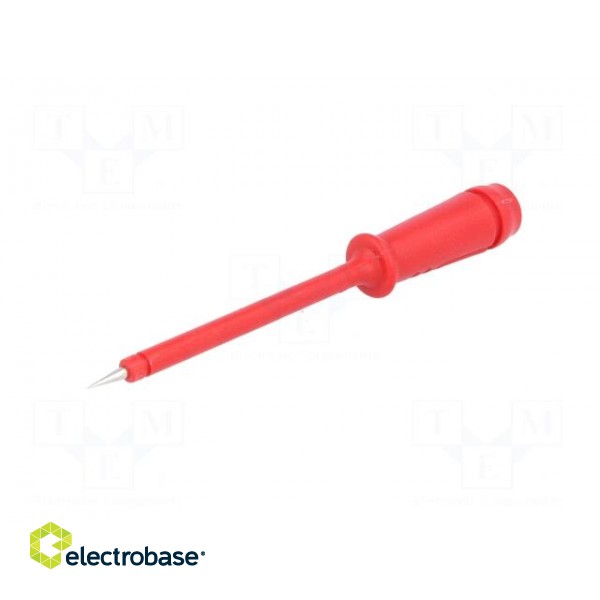 Test probe | red | Tip diameter: 2mm | Socket size: 4mm | 60VDC | 50mΩ image 2