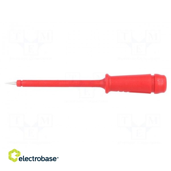 Test probe | red | Tip diameter: 2mm | Socket size: 4mm | 60VDC | 50mΩ фото 3