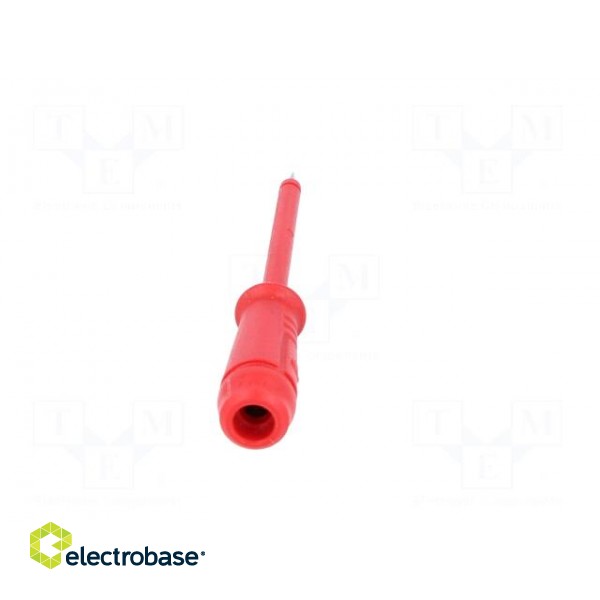 Test probe | red | Tip diameter: 2mm | Socket size: 4mm | 60VDC | 50mΩ paveikslėlis 5