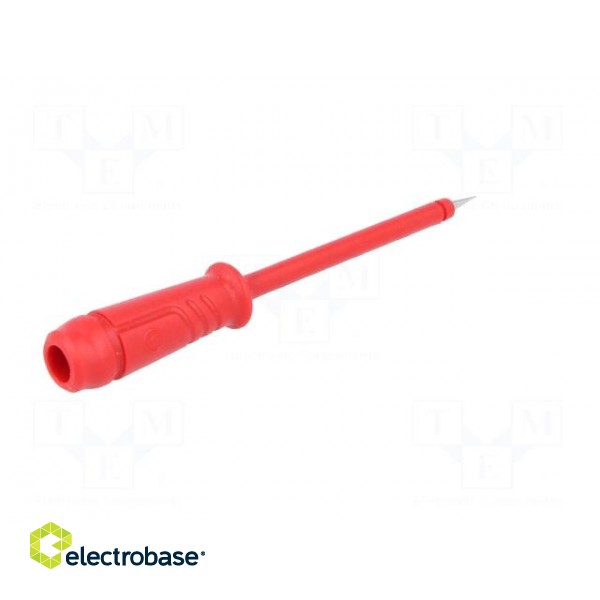 Test probe | red | Tip diameter: 2mm | Socket size: 4mm | 60VDC | 50mΩ paveikslėlis 6