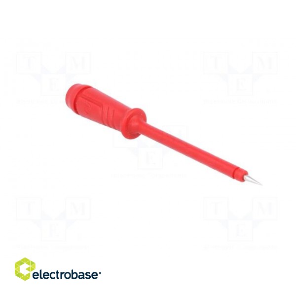 Test probe | red | Tip diameter: 2mm | Socket size: 4mm | 60VDC | 50mΩ paveikslėlis 8