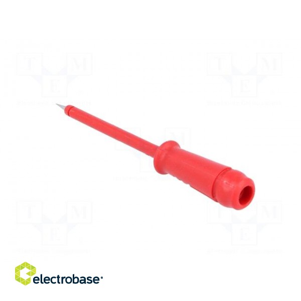 Test probe | red | Tip diameter: 2mm | Socket size: 4mm | 60VDC | 50mΩ paveikslėlis 4
