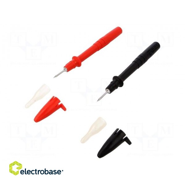 Set of measuring probes | 10A | 1kV | red and black | Bit len: 16mm