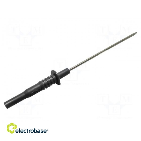 Test probe | 10A | 1kV | black | Tip diameter: 2mm | Overall len: 160mm