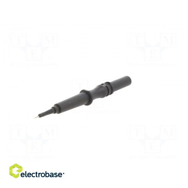 Test probe | 1A | 600V | black | Tip diameter: 2mm | Socket size: 2mm фото 2