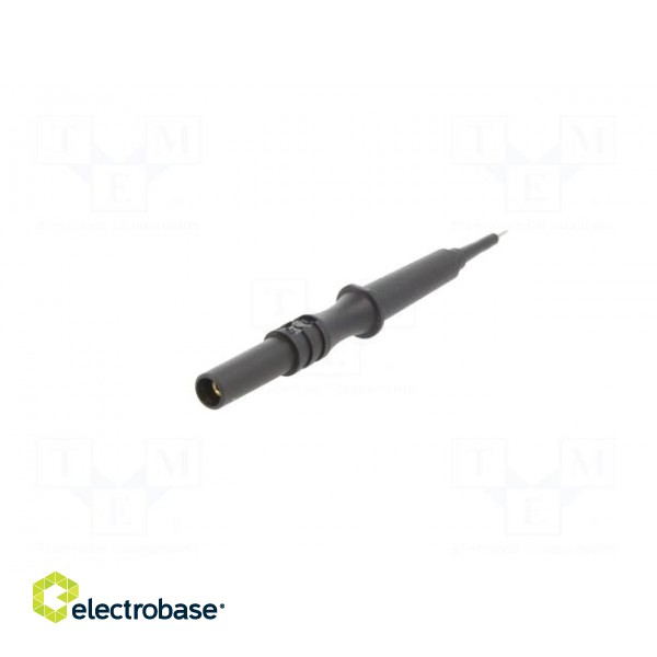 Test probe | 1A | 600V | black | Tip diameter: 0.75mm | Socket size: 2mm paveikslėlis 6