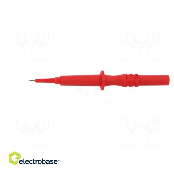 Test probe | 1A | 600V | red | Tip diameter: 2mm | Socket size: 2mm image 3