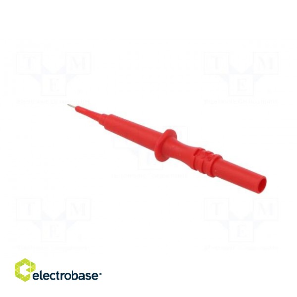 Test probe | 1A | 600V | red | Tip diameter: 0.75mm | Socket size: 2mm paveikslėlis 4