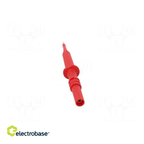 Test probe | 1A | 600V | red | Tip diameter: 0.75mm | Socket size: 2mm paveikslėlis 5