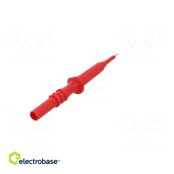 Test probe | 1A | 600V | red | Tip diameter: 0.75mm | Socket size: 2mm paveikslėlis 6
