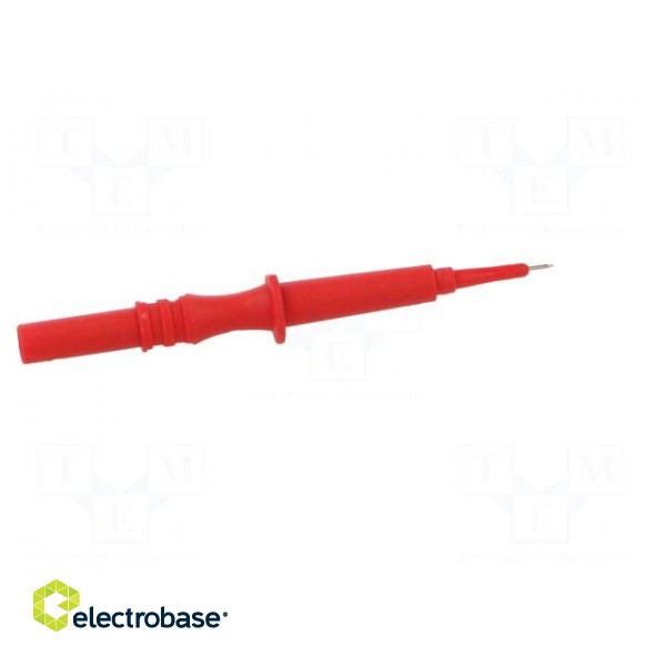Test probe | 1A | 600V | red | Tip diameter: 0.75mm | Socket size: 2mm paveikslėlis 7