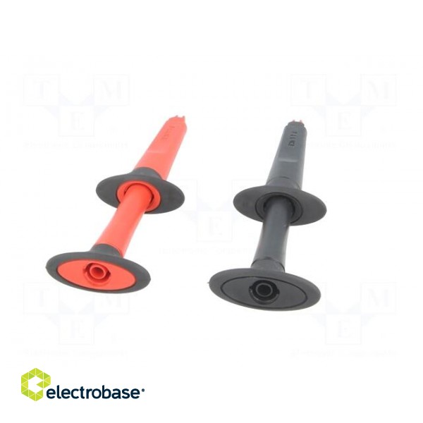Clip-on probe | crocodile | 10A | red and black | 4mm | 1000VAC image 6