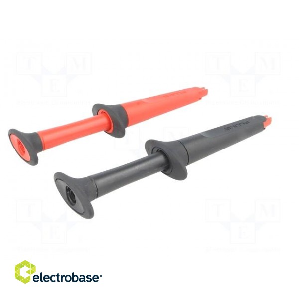 Clip-on probe | crocodile | 10A | red and black | 4mm | 1000VAC image 7