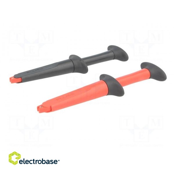Clip-on probe | crocodile | 10A | red and black | 4mm | 1000VAC image 3