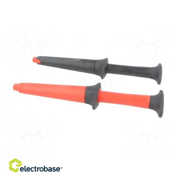 Clip-on probe | crocodile | 10A | red and black | 4mm | 1000VAC image 4