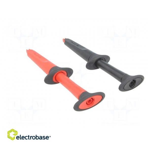 Clip-on probe | crocodile | 10A | red and black | 4mm | 1000VAC image 5