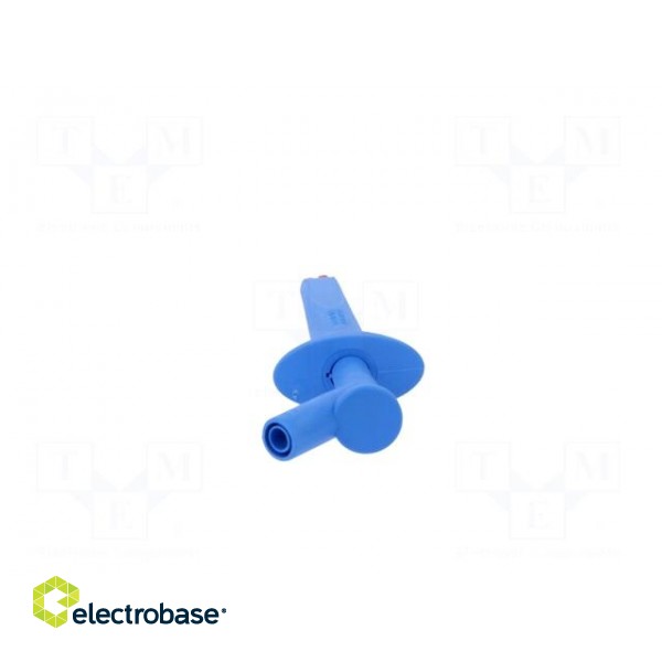 Clip-on probe | crocodile | 16A | 1kVDC | blue | 4mm image 6