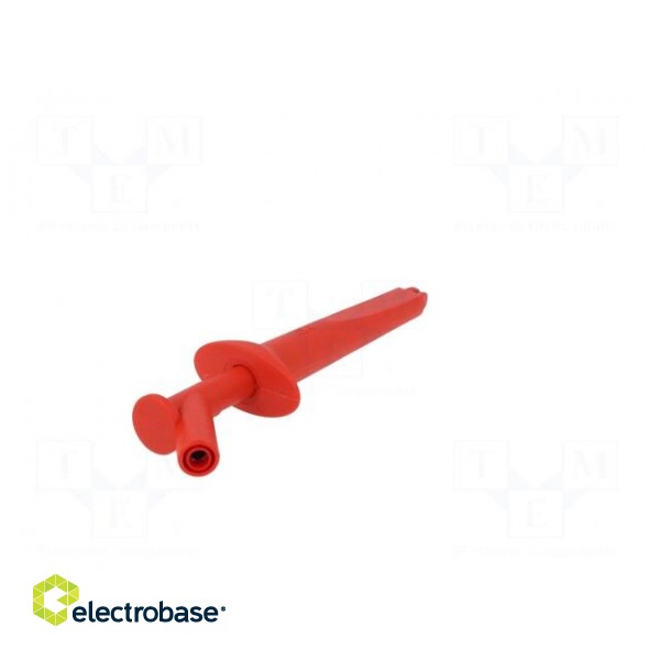 Clip-on probe | crocodile | 16A | red | Plating: nickel plated | 1kV image 7