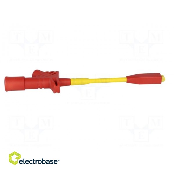 Clip-on probe | crocodile | 20A | red | Grip capac: max.10mm | 1000V image 8