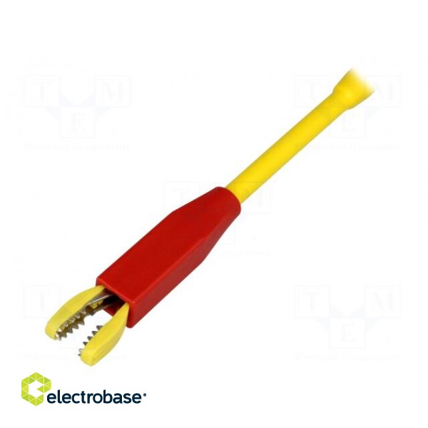 Clip-on probe | crocodile | 20A | red | Grip capac: max.10mm | 1000V image 2