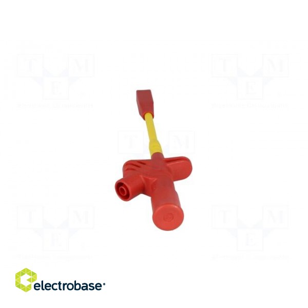 Clip-on probe | crocodile | 20A | red | Grip capac: max.10mm | 1000V image 6