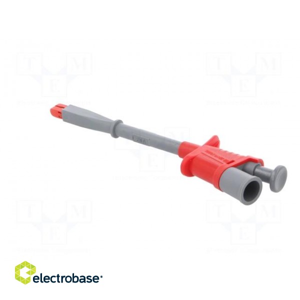Clip-on probe | crocodile | 20A | red | Grip capac: max.15mm | 1000V image 5