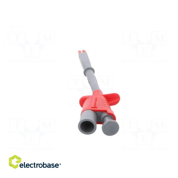 Clip-on probe | crocodile | 20A | red | Grip capac: max.15mm | 1000V image 6