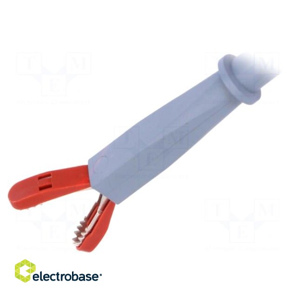 Clip-on probe | crocodile | 20A | red | Grip capac: max.18mm | 1000V image 2
