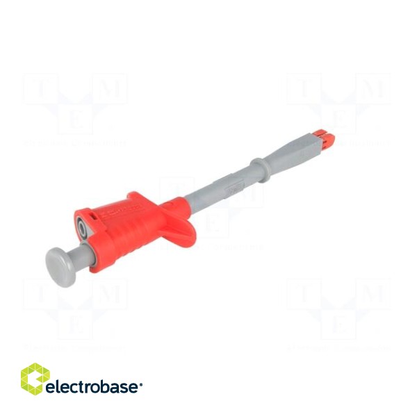 Clip-on probe | crocodile | 20A | red | Grip capac: max.18mm | 1000V image 7
