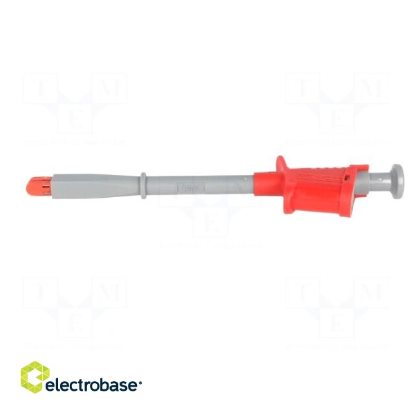 Clip-on probe | crocodile | 20A | red | Grip capac: max.18mm | 1000V image 4